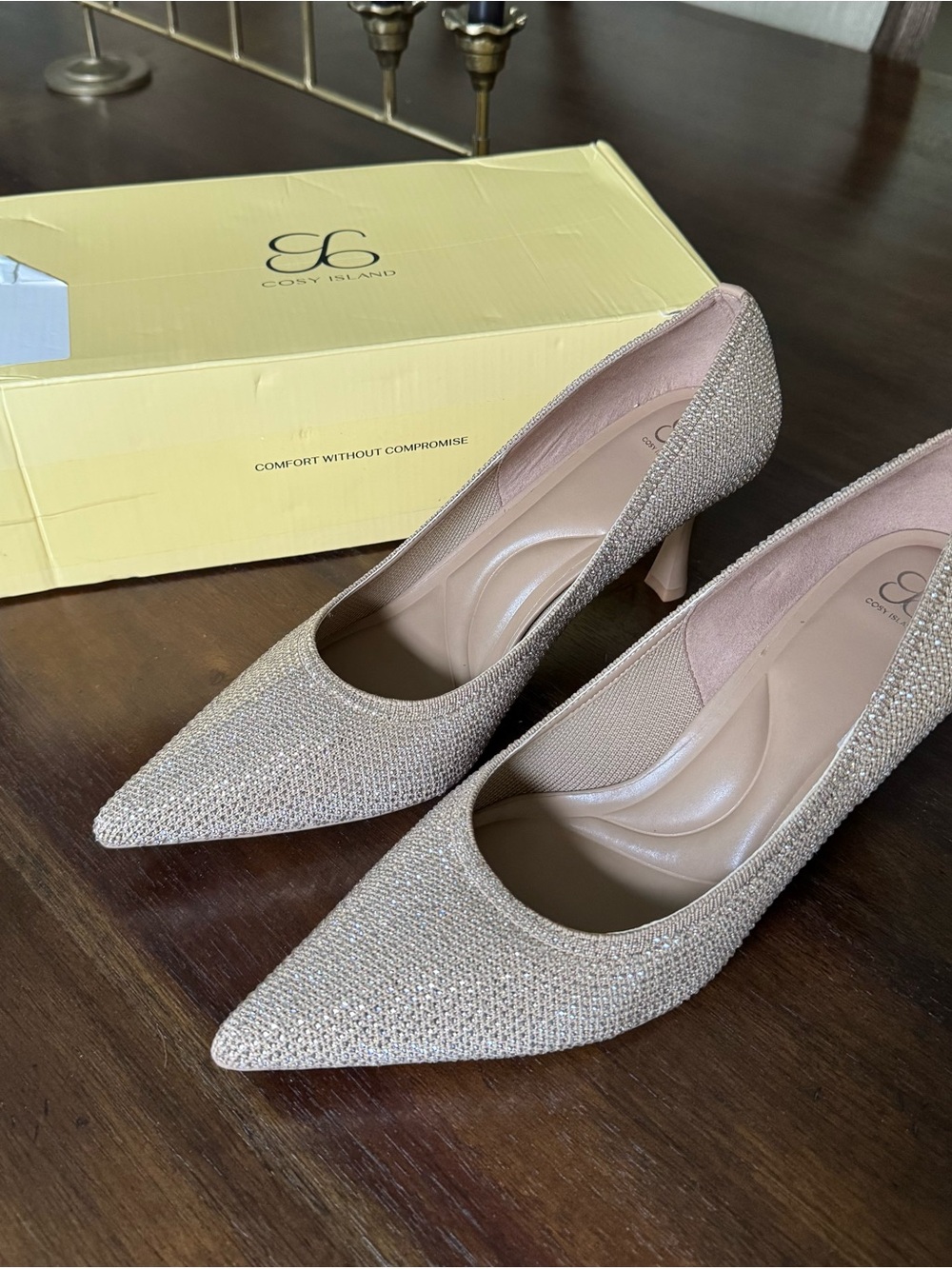 Cosy Island - EternalPace Diamond Pointed Toe Heeled Pump - Picture 9 of 10